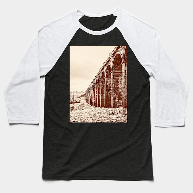 Balcombe Viaduct, West Sussex, UK (1) Baseball T-Shirt by Avalinart